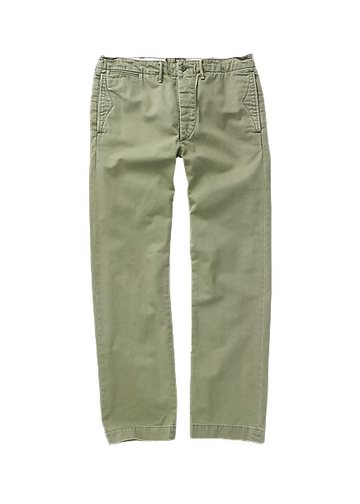 Double RL - Officer Chino Pant in Olive