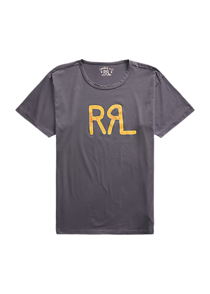 Double RL - Logo Jersey T-Shirt in Navy