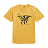Double RL - Logo Jersey T-Shirt in Vintage Gold