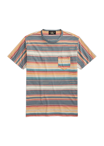 Double RL - Striped Jersey Pocket T-Shirt