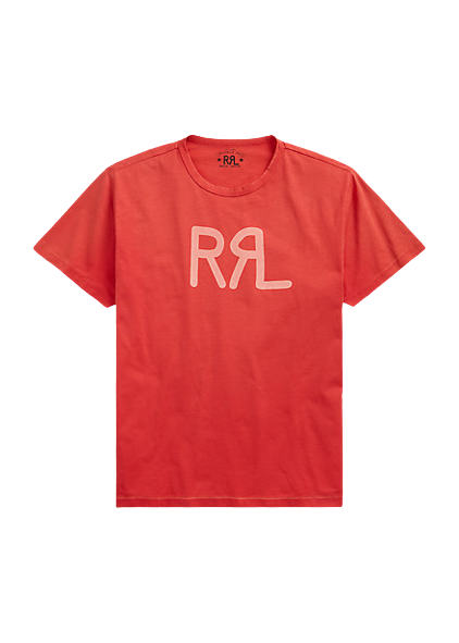 Double RL - Logo Jersey T-Shirt in Red