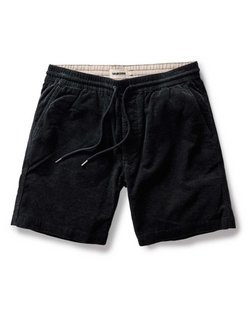Taylor Stitch - The Apres Short in Heather Coal Pincord