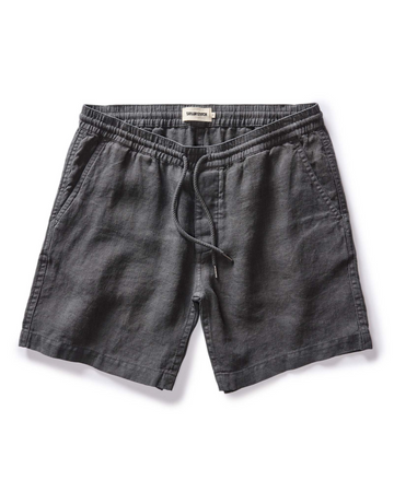 Taylor Stitch - The Apres Short in Faded Black Hemp