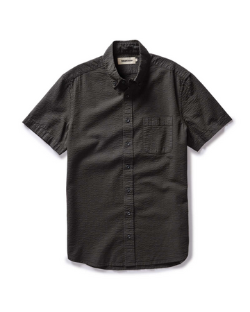Taylor Stitch - The Short Sleeve Jack in Faded Black Seersucker