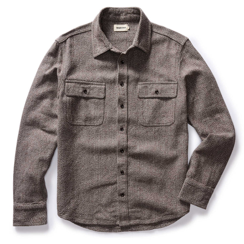 Taylor Stitch - The Ledge Shirt in Granite Linen Tweed