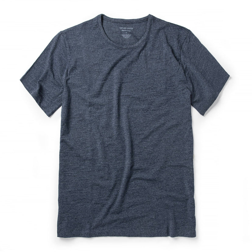 Taylor Stitch - The Merino Tee in Heather Navy