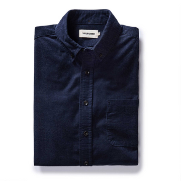 Taylor Stitch - The Jack in Heather Marine Pincord