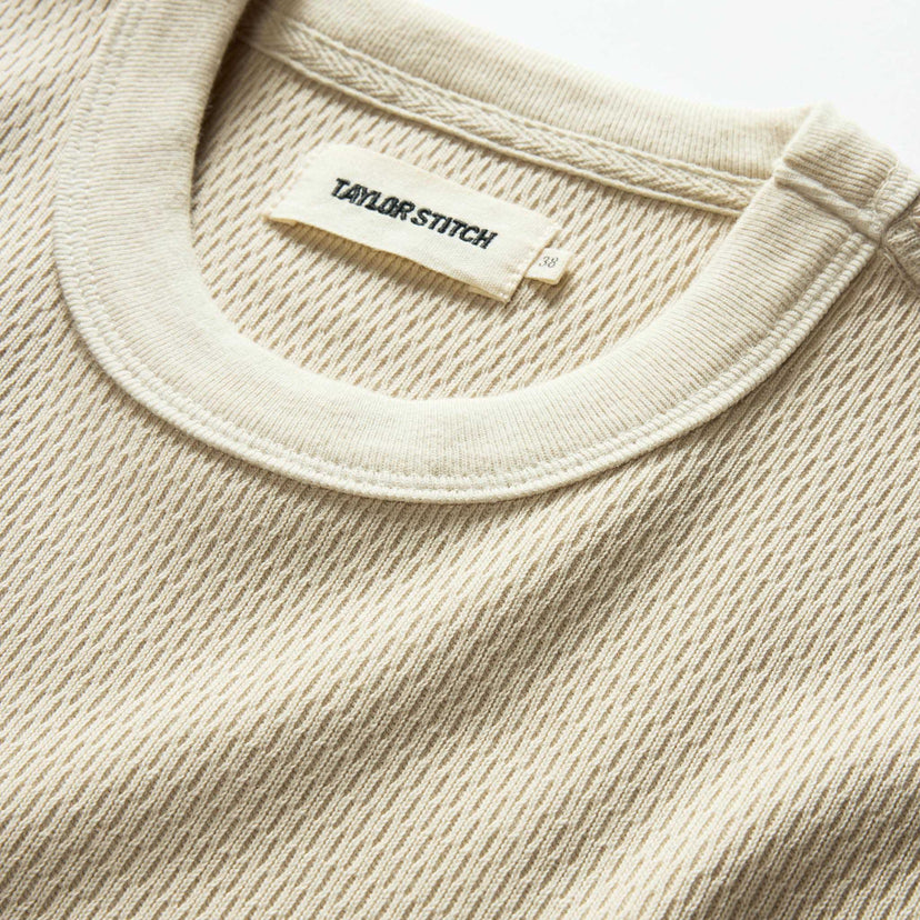 Taylor Stitch - The Organic Cotton Short Sleeve Crew in Vintage White