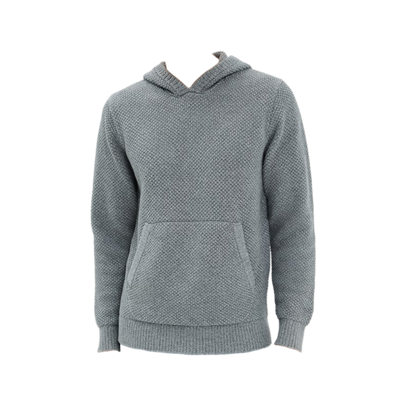 Taylor Stitch - The Crawford Sweater Hoodie in Deep Sea Twist