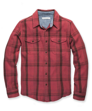Outerknown - Blanket Shirt in Dusty Red Cusco Plaid
