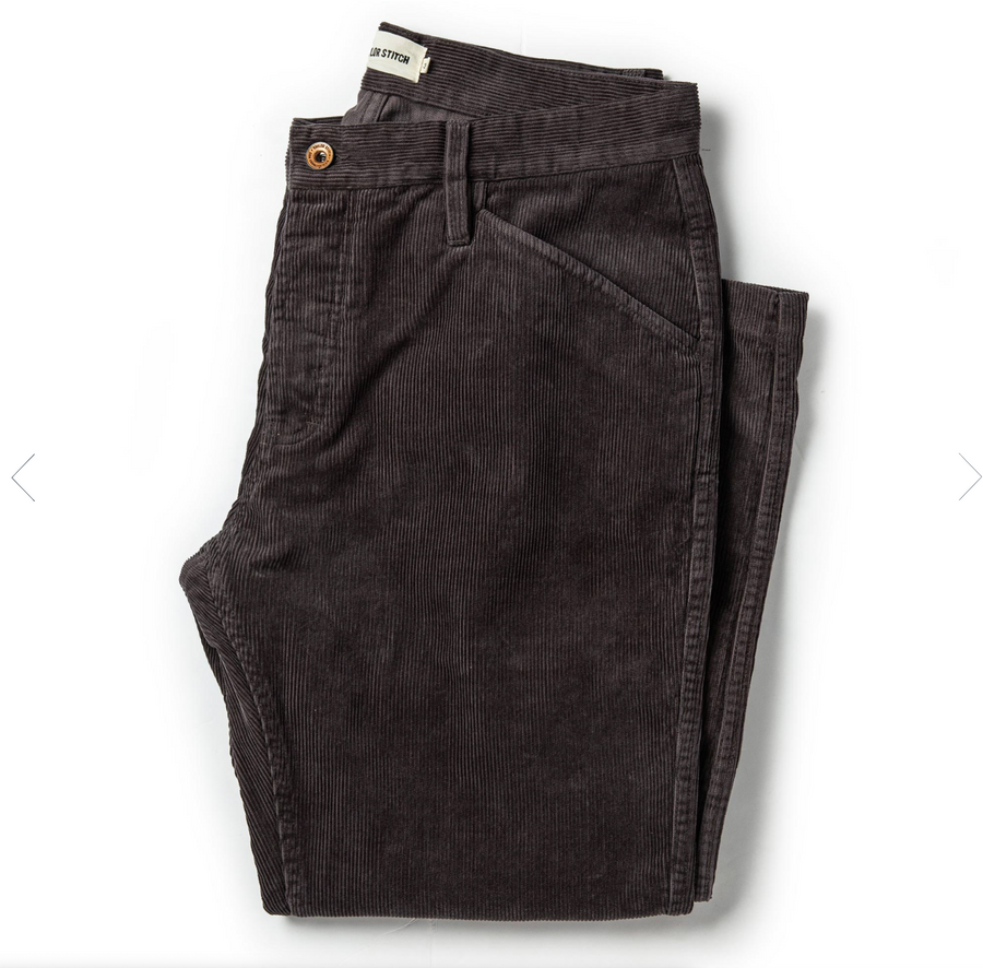 Taylor Stitch - The Camp Pant in Charcoal Corduroy