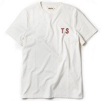 Taylor Stitch - Heavy Bag Tee in Natural Embroidered TS