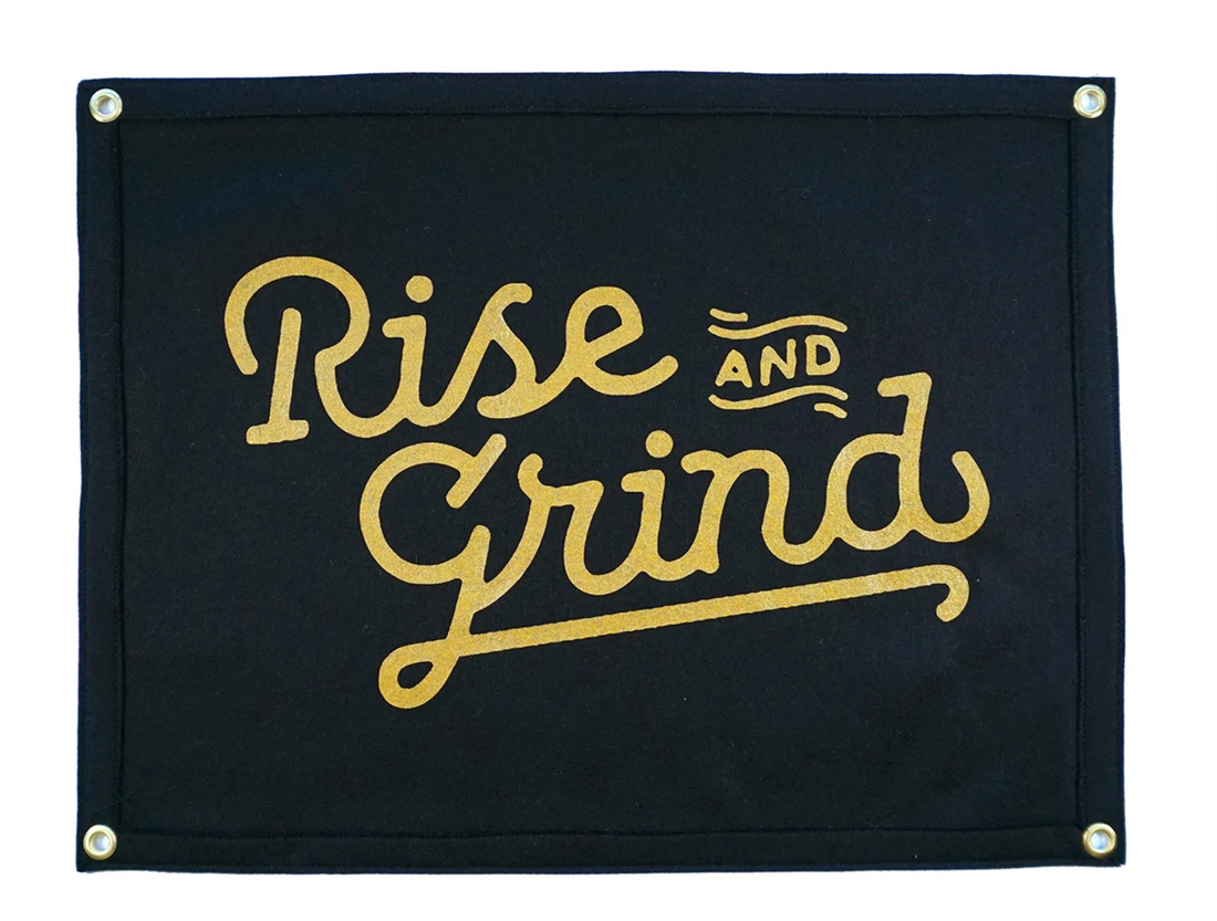 Oxford Pennant - Rise and Grind Camp Flag