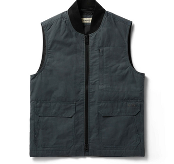 Taylor Stitch - The Anchorage Vest in Charcoal Dry Wax