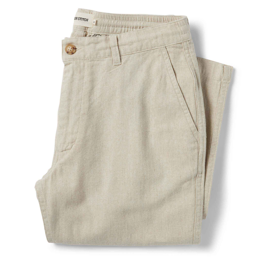 Taylor Stitch - The Easy Pant in Natural Herringbone