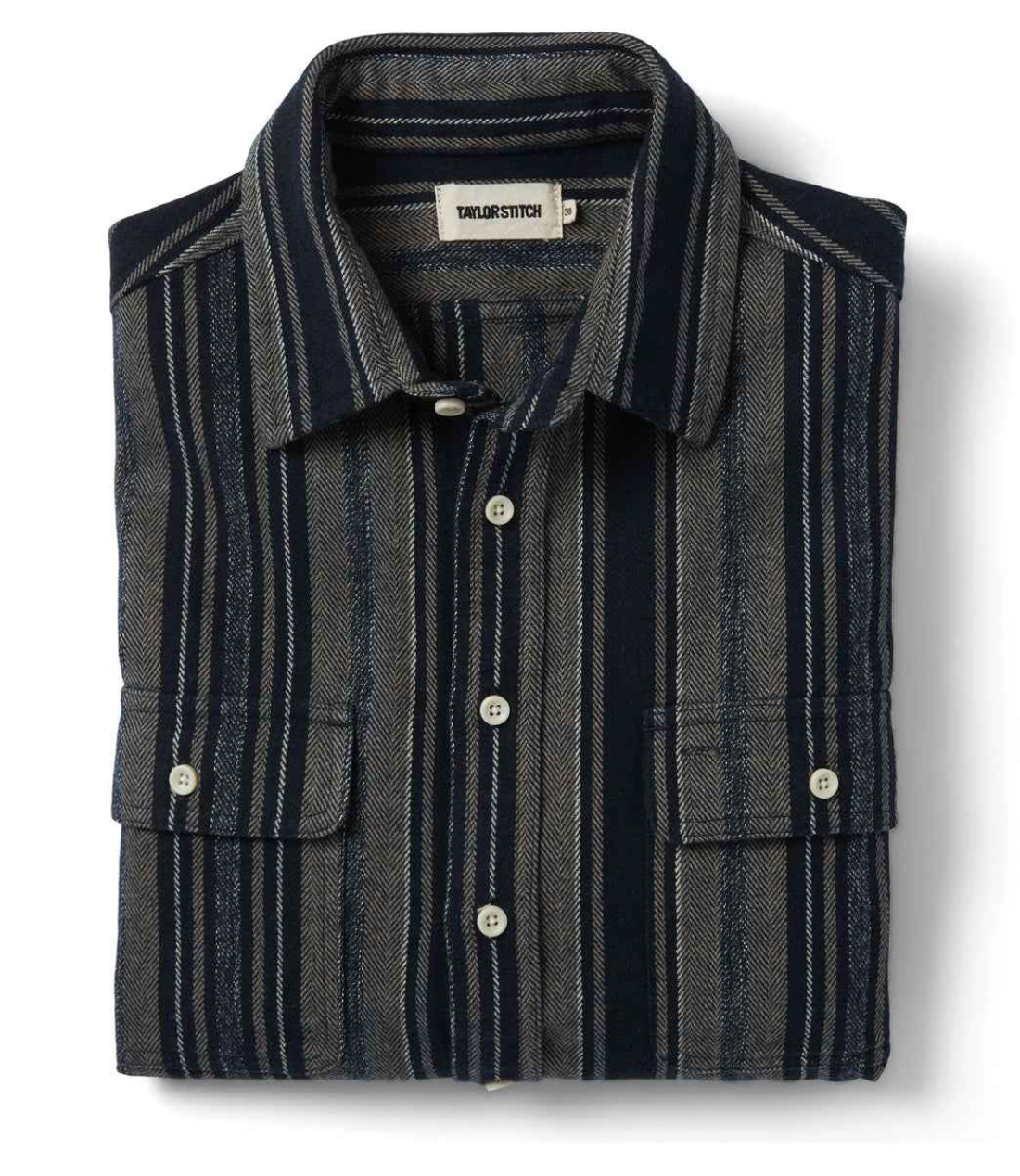 Taylor Stitch - The Ledge Shirt in Ocean Stripe