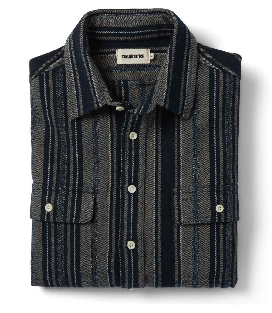 Taylor Stitch - The Ledge Shirt in Ocean Stripe