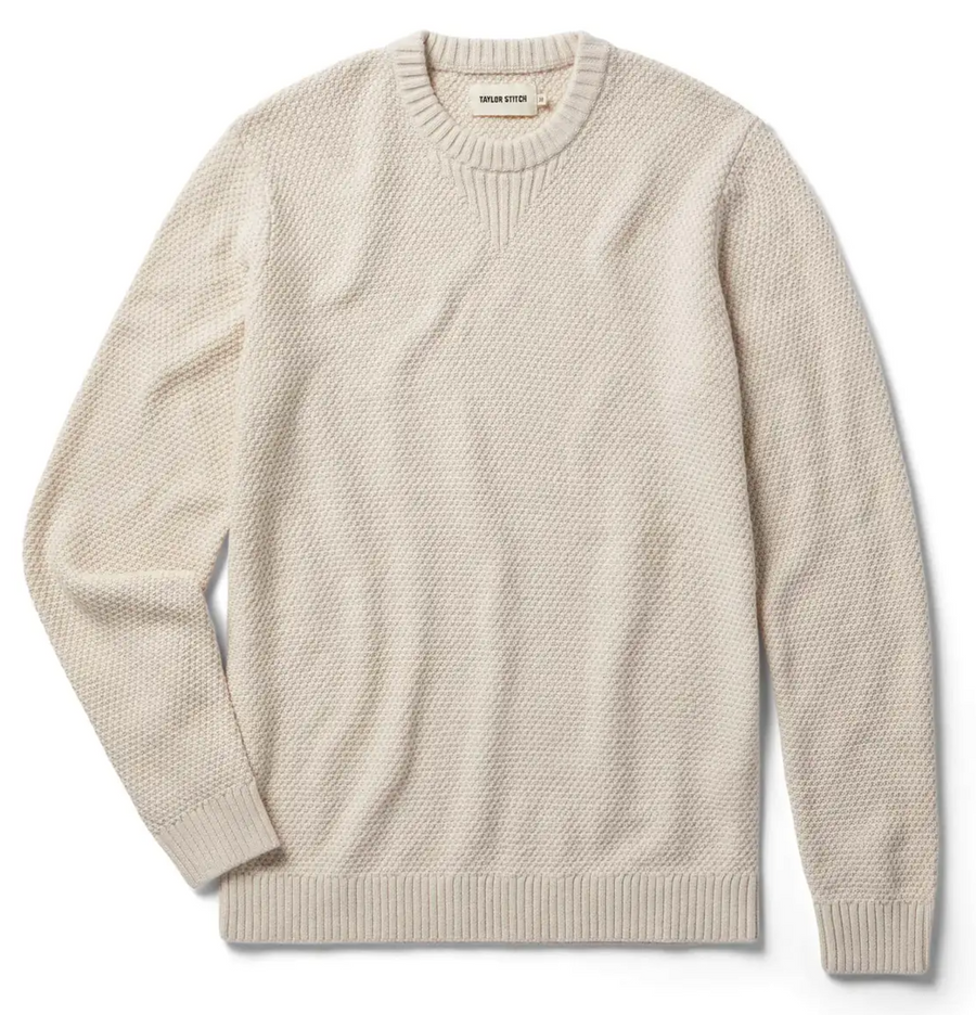 Taylor Stitch - The Russell Sweater in Heather Oat